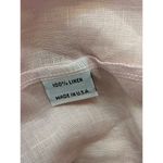 Bryn Walker S Pink 100% Linen Top Shell Button Up Long Sleeve Classic Oversize Photo 4