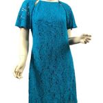 Teal Blue, Lace, Short Photo 0