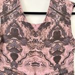 Peruvian Connection 100% Silk Elegant Marble Swirl Sheath Midi Dress Size 8 Photo 7