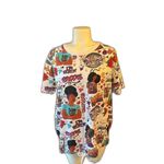 On Fire  Melanin Queen Tunic Top Tie Waist 1X Photo 4