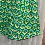 ZARA Size S Green Floral Sleeveless Dress Photo 4