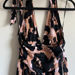 DVF for Target Women's Halter Neutral Leopard Jumpsuit Photo 5