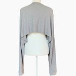 Joah Brown  Slouchy Long Sleeve Crop Top Sweater Pullover One Size Photo 4
