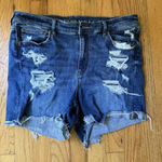 American Eagle  Women Shorts 14 Blue Denim Next Level Stretch High Rise Shortie Photo 0