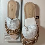 Reiss Eryn Suede Embellished Flat Nude Sandals casual classic stylish chic Photo 4