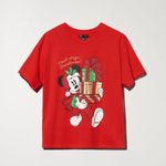Disney  Mickey Mouse Christmas Women's T-shirt Tee Red Xmas Gifts Medium NWT Photo 3