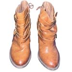 NWOB Pop Peeler Leather Ankle Boots size 7M Brown Photo 3
