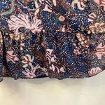 Madewell  Womens Size Small Lily Ruffle Dress Sea Floral Boho Peasant Knee Length Photo 4