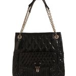 Coach  black quilted patent leather handbag Photo 0