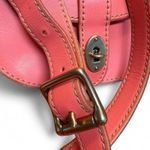 Fossil Austin Flap Salmon Genuine Leather Saddle Bag / Cross Body Purse Photo 4