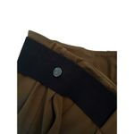 ADAY Turn It Up High Rise Olive Green Brown Pants Elastic Waist Size Medium Photo 6