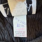 Melissa Vintage ‘90s  Black Fringe Hem Long Sleeve Mini Shift Dress Photo 6