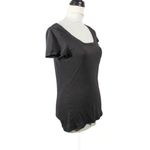 City Streets Vintage Y2K  Black Pocket Tee – Juniors M, Distressed Photo 1