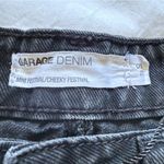 Garage  Denim Black Mini Festival Shorts 5/21 – Women’s Frayed Hem Summer Style Photo 3