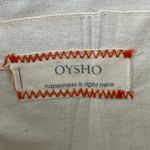 Oysho  Women's Beige Tan Raffia Embroidered Floral Crossbody Shoulder Bag Photo 5