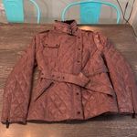 Vince Camuto Lightweight Quilted Coat with Fur Collar Detail. Size Medium. Photo 5