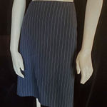 Victoria's Secret Body By Victoria Blue & White Striped Business Skirt (2) Photo 0