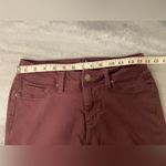 Ymi  Jeans Size 7 Maroon Plum Cotton Denim Stretch Skinny Jeans 5 Pocket Photo 9