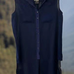 Miss Me NWT  Tunic‎ Button Up Chiffon Side Slit - size M Photo 0