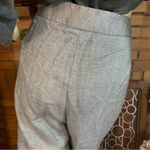 Talbots WOMAN SILVER LINEN METALLIC THREAD CROPPED LEG SIGNATURE TROUSERS (18W) Photo 6