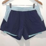 Fair Harbor The Corliss Women's 5" Athletic Shorts Blue Colorblock Size M EUC Size M Photo 0