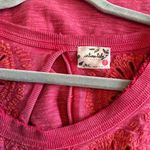 Free People Intimately Eyelet Embroidered Pink Long Sleeve Top Bobo Open Back Photo 8