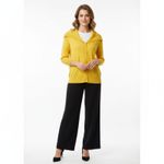 Adrienne Vittadini  Women's Neon Yellow Knit Drape Neck Cardigan Sweater NEW M Photo 8