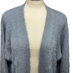 PINCH Fuzzy Knit Open Front Cardigan Sweater – Women's Small/Medium Blue Photo 3