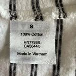 J.Crew  Black White Stripes Cold Shoulder Round Neck Short Sleeves Tshirt S #1707 Photo 8