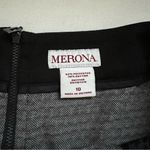 Merona Black Cream Polka Dot Pencil Skirt Size 10 Photo 7