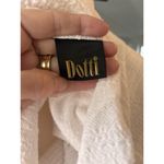 Dotti Women Vintage Y2K Swim Cover Up Large Hooded 100% Cotton White Button Photo 5