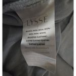 Lysse Womens Top Large Blue V Neck Ruffle Sleeveless Blouse Photo 6