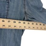 Aeropostale Women's Size Medium Denim Button Up Shacket Button Up Photo 8