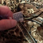 Vtg 90s Paisley and leopard maxi dress Tan Size M Photo 2