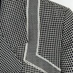 Escada Sz 36 US 6 Blazer Jacket Margaretha Ley Wool Silk Black Check One Button Photo 3