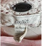 cupio Women's Blush Pink Short Sleeve Cuffed Sleeves Blouse XL Photo 5