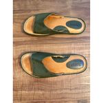 Born Leather Studded Slide Sandals Women Green Size 7 Style W7248 Photo 3