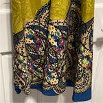 Hello Miss -strapless paisley, satin  maxi dress L Photo 1