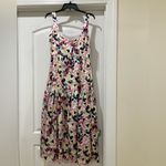 Aidan by Aidan Mattox Satin Floral Midi Skirt Photo 3