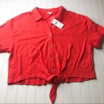 Splendid NWT  Margherita “Roma” Tie Front Shirt Photo 2