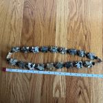 Polished chunky natural stone gemstone Beads chain link waist belt Custom Made L Photo 3