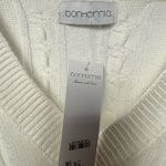 NWT‎ Bonhomia Cable Knit V Neck Cropped Top in White Size Large Size M Photo 1