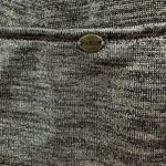 Guess  Gray/Black Gold Metallic A-line Long Sleeves Dress Sz L Work Special Event Photo 8