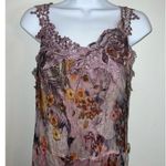 Vintage Silk Butterfly Fairy Princess Floral Top/Mini Dress Purple Size M Photo 4