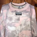 Adidas  Originals Women's Cropped Pink/Gay Camouflage Camo Sweatshirt small​​ Photo 5