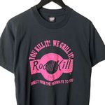 1990s Roadkill Cafe Single Stitch Tee M Funny Menu Graphic Black USA Unisex Fit Size M Photo 8