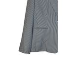 Tahari Women Blazer Jacket 1-Button Seersucker Long Sleeve Striped Blue White 18 Photo 1