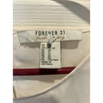 Forever 21 Contemporary Women’s XL Cream Blouse Faux Wrap Holiday‎ Winter White Photo 2