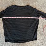 Lululemon  Back in Action Long Sleeve Shirt Black and White Striped. Size 10 Photo 9