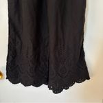 Anthropologie Crochet Hem Crop Pants Womens Black 2T Photo 5